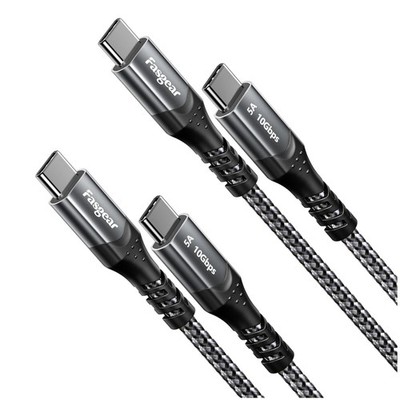 6ft USB C Gen 2 Cable 2 Pack, 100W PD, 10Gbps Data, 4K Video