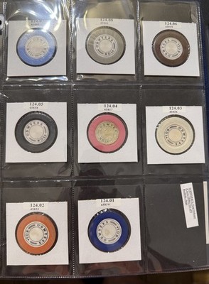 New Orleans, O dwyers Casino, 8er Set Casino Chips, ca. 1940er Jahre, wunderschön (8)