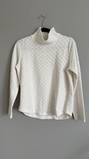 J Crew Women's White Turtleneck Sweater