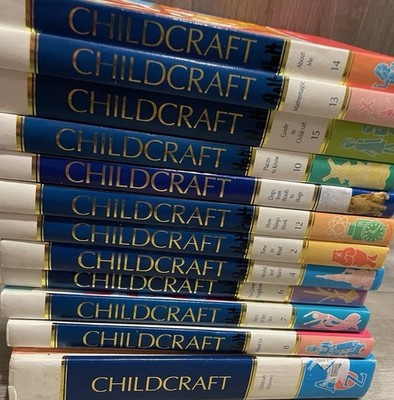 Children's childcraft book 2,4,6,7,8,10,12,13,14,15 & dictionary! 12 Book Set