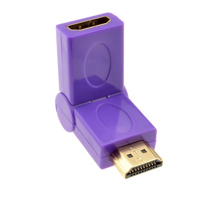 Kenable HDMI 180 Grad Biegung Multi Winkel Buchse Stecker Adapter Lila [008715]