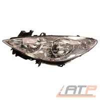 Scheinwerfer H7/H1 Links MIT Stellmotor FÜR Peugeot 307 Alle AB BJ 06.05-