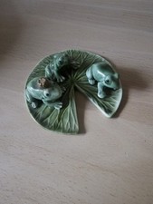 Little Treasures Frogs and Lily Pad Ceramic Figurine