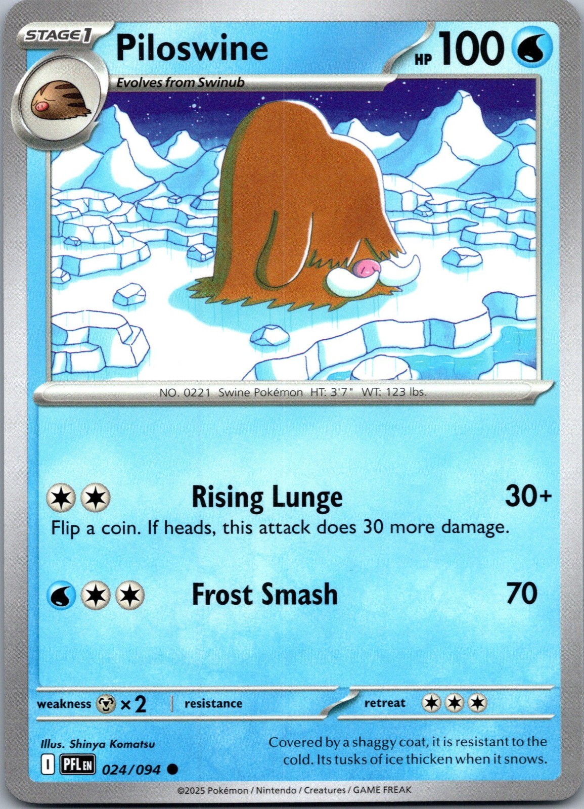 Piloswine Normal ME02: Phantasmal Flames 024/094 NM