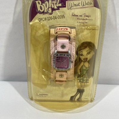 Vintage Bratz New Pink Patent Leather Cuff Analog Watch 2005 Needs Battery