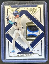 2025 Panini National Treasures Brock Wilken Treasured Threads Patch #/99 Brewers