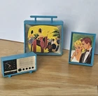 VTG 1960s Barbie Go-Together Exclusive Blue Accessories TV RADIO PHOTO FRAME