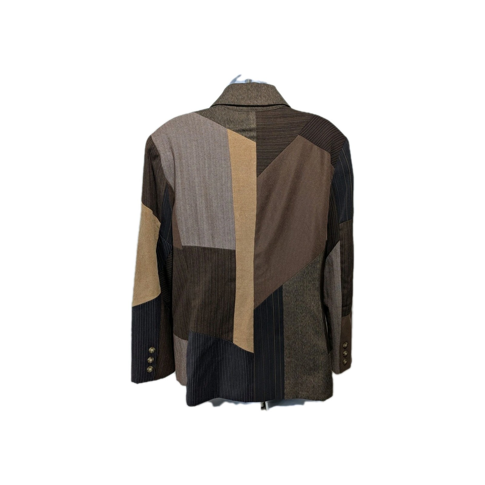 Ali Mile Patchwork Jacket Blazer Shirt Jacket Sha… - image 2