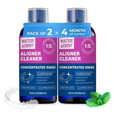 ALIGNER Cleaner Rinse | Concentrated | Clean aligners, retainers, dentures, M...