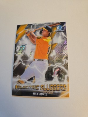 Nick Kurtz 2026 Bowman Chrome Electric Sluggers Mojo Refractor #ES-22 Athletics