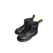 Dr. Martens Girls Youth 1460 Combat Boot Black Leather 10