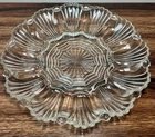 Vtg Anchor Hocking 10" Presence Glass 12-Section Deviled Egg Plate-Beautiful!