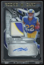 Blake Corum 2024 Panini Spectra Aspiring RPA Patch Prizm RC Auto /99 Rookie