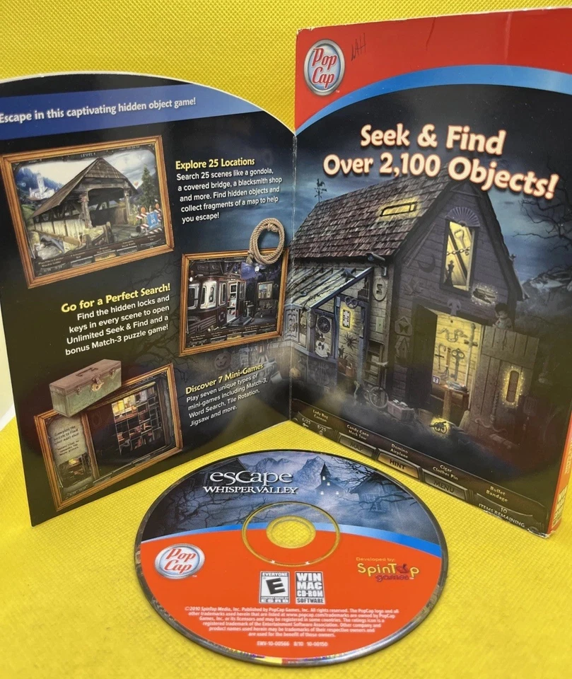 Escape Whisper Valley (Windows/ Mac PC CD-ROM, 2009, Pop Cap, Works Great) - Image 3 of 4