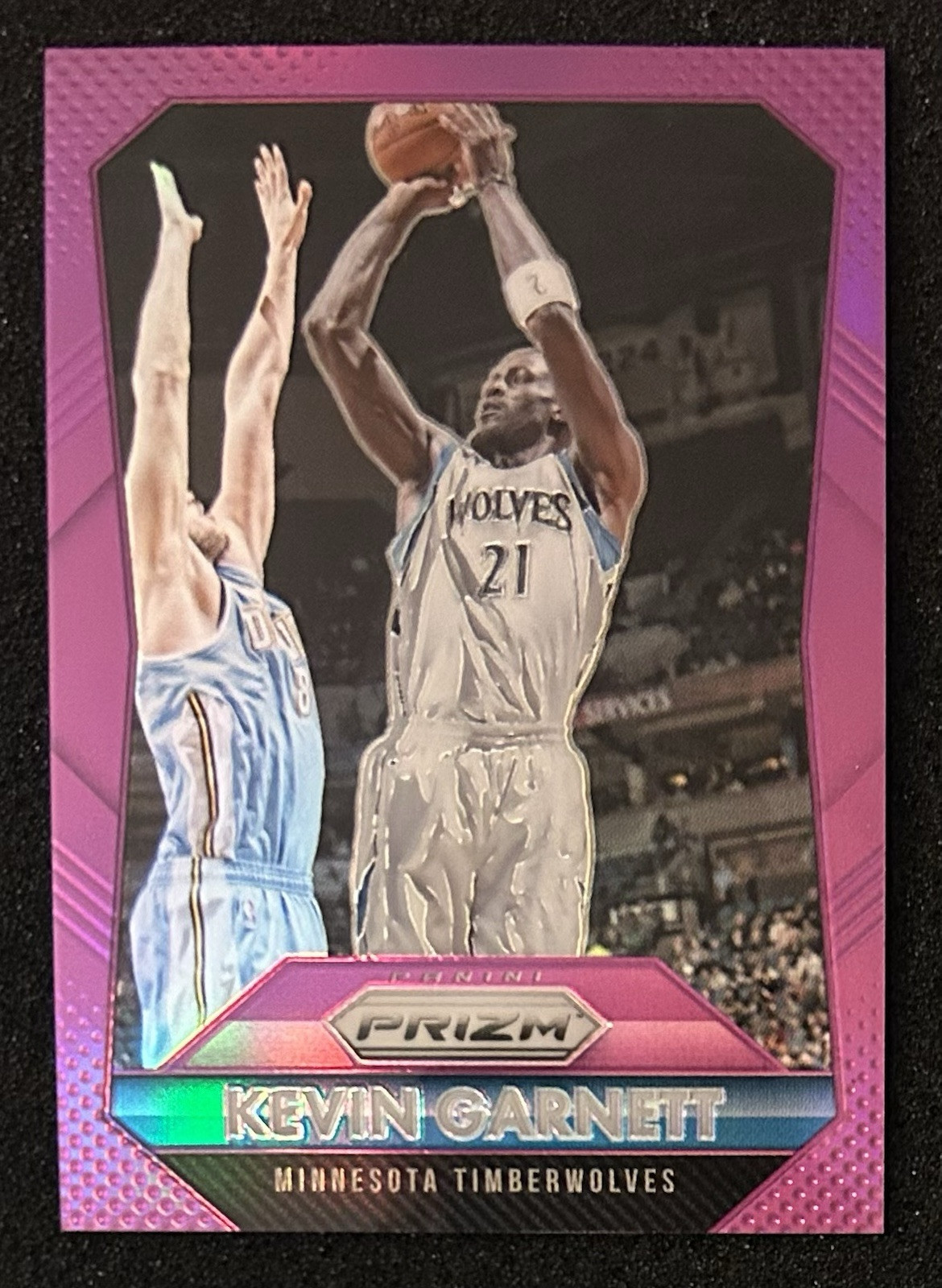 2015-16 Panini Prizm #6 Kevin Garnett Purple Prizm /99 SP Timberwolves HOF