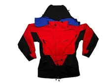 SCHOFFEL Red/Black Waterproof GORE-TEX RAIN JACKET Windbreaker Hike Coat Men 40