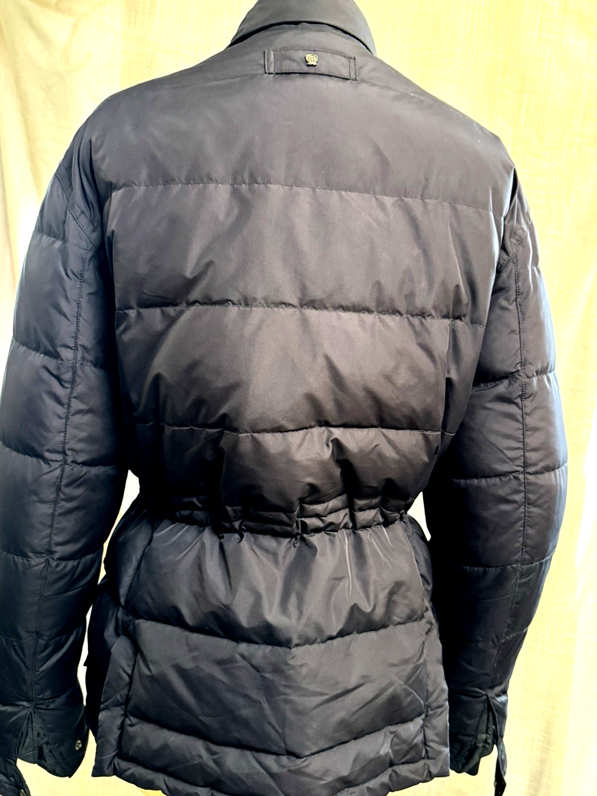 MASSIMO DUTTI Mens BLUE RAIN SPORT COAT Puffer 42R XL Beige SINGLE BREASTED thumbnail 3