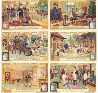 LIEBIG Bilder Serie A 829 "Zur Geschichte des Porzellans"