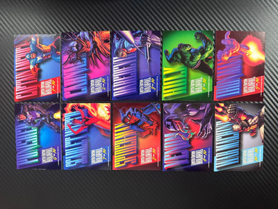 1994 Marvel Masterpieces - GOLD - Holofoil Complete Set of 10