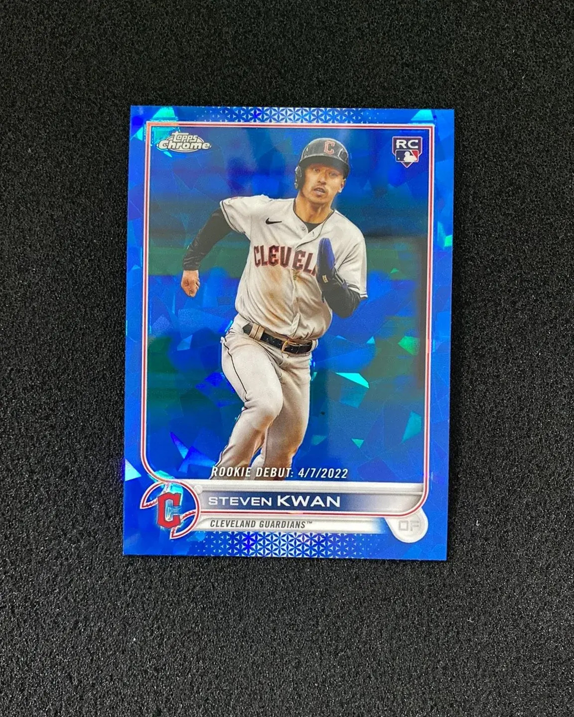 2022 Topps Chrome Update Series Sapphire #US17 Steven Kwan RC Rookie QI95