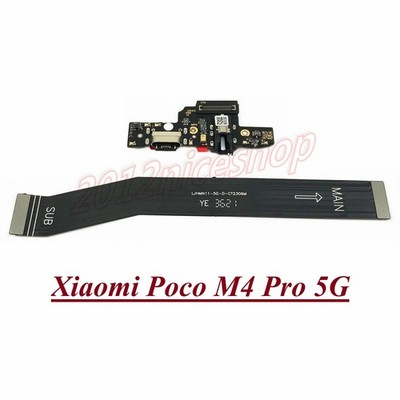 OEM USB Charging Port Mic Jack Board MotherBoard Cable For Xiaomi Poco M4 Pro 5G
