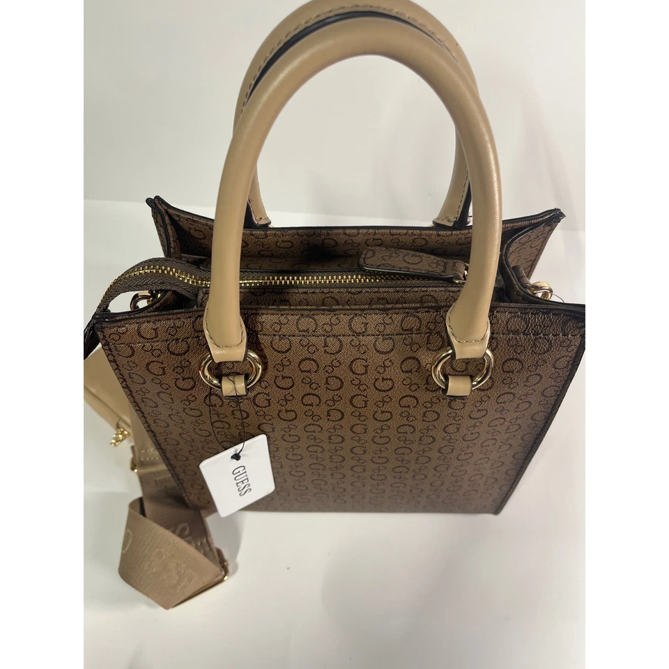 Bolso Bandolera Guess Maisey Cacao Cartera Asa Superior con Monedero Nuevo con Etiquetas Foto 4 de 4