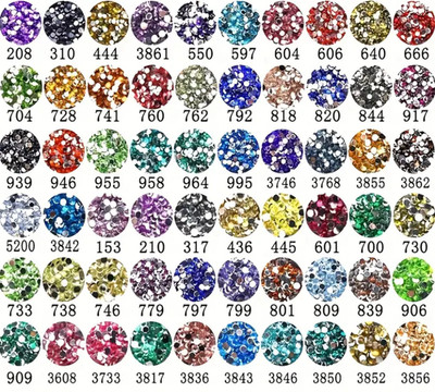 Diamond Painting Zubehör Basteln DMC Strass Kristall Glitzer Sondersteine je 500