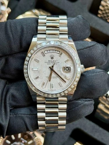 Rolex day-date platinum and Diamonds 40 Ref 228396TBR