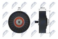 Original NTY Spannrolle Keilriemen RNK-CT-036 FüR CitroëN Peugeot