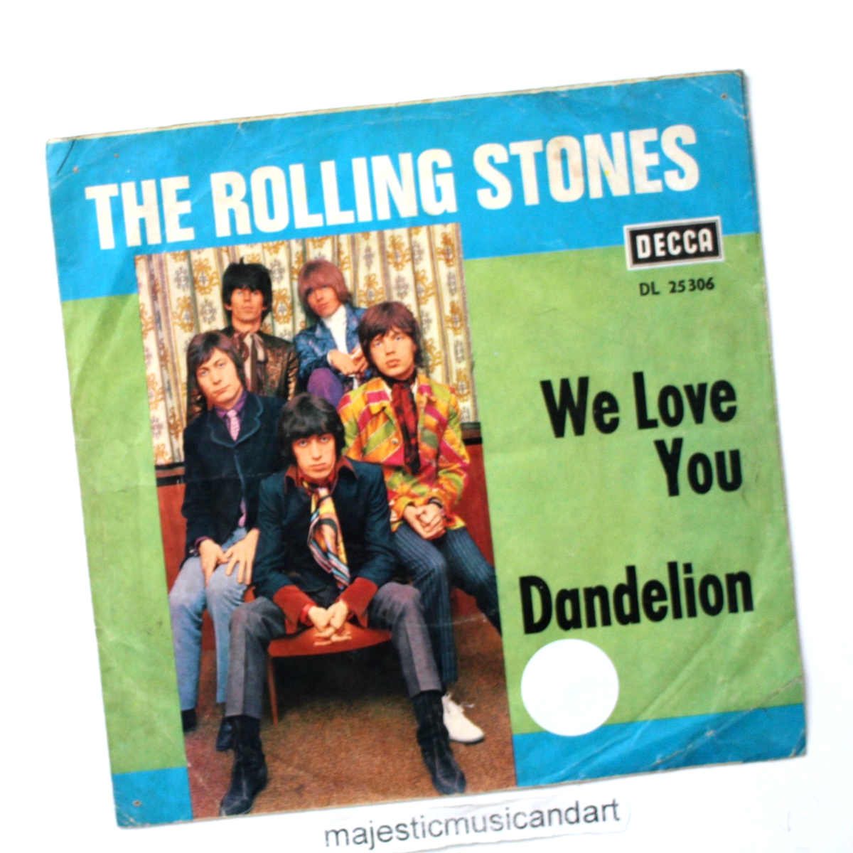 RARE BRIAN JONES ERA 1967 ORIGINAL THE ROLLING STONES 7