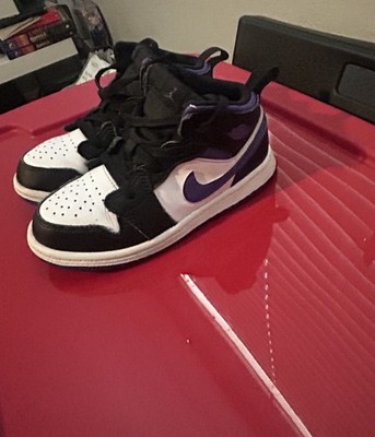 Jordan 1 Mid Td Iris 10C Purple Black  Shoe 640735-095