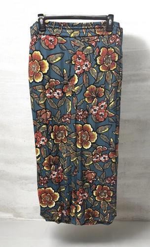 Ann Taylor LOFT Petites Size 4P Multicolor Floral WideLeg Trousers Pants Relaxed