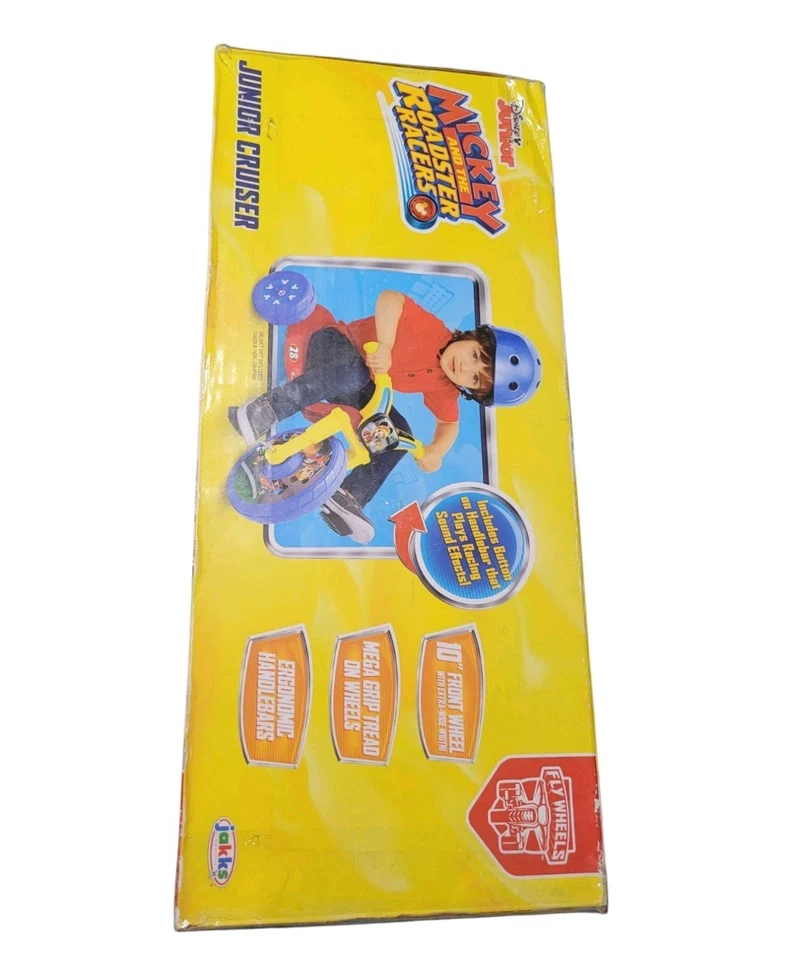 Mickey and The Roadster Racers 10" Junior Cruiser Ride rojo y amarillo 3 ruedas Foto 3 de 4