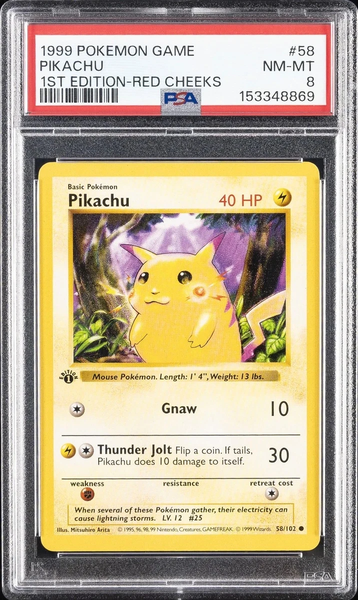 Pikachu Pokémon TCG Individual Trading Card Games Base Set in