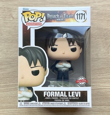 Funko Pop Attack On Titan Formal Levi #1171 + Free Protector
