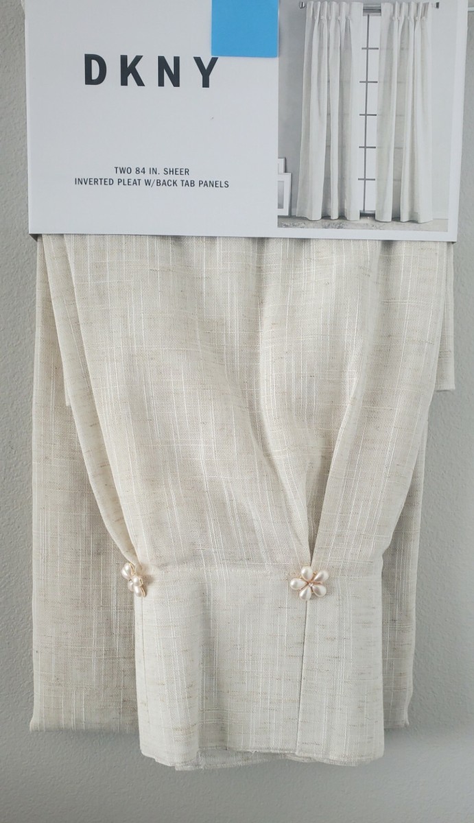 dkny pleated curtains with buttons