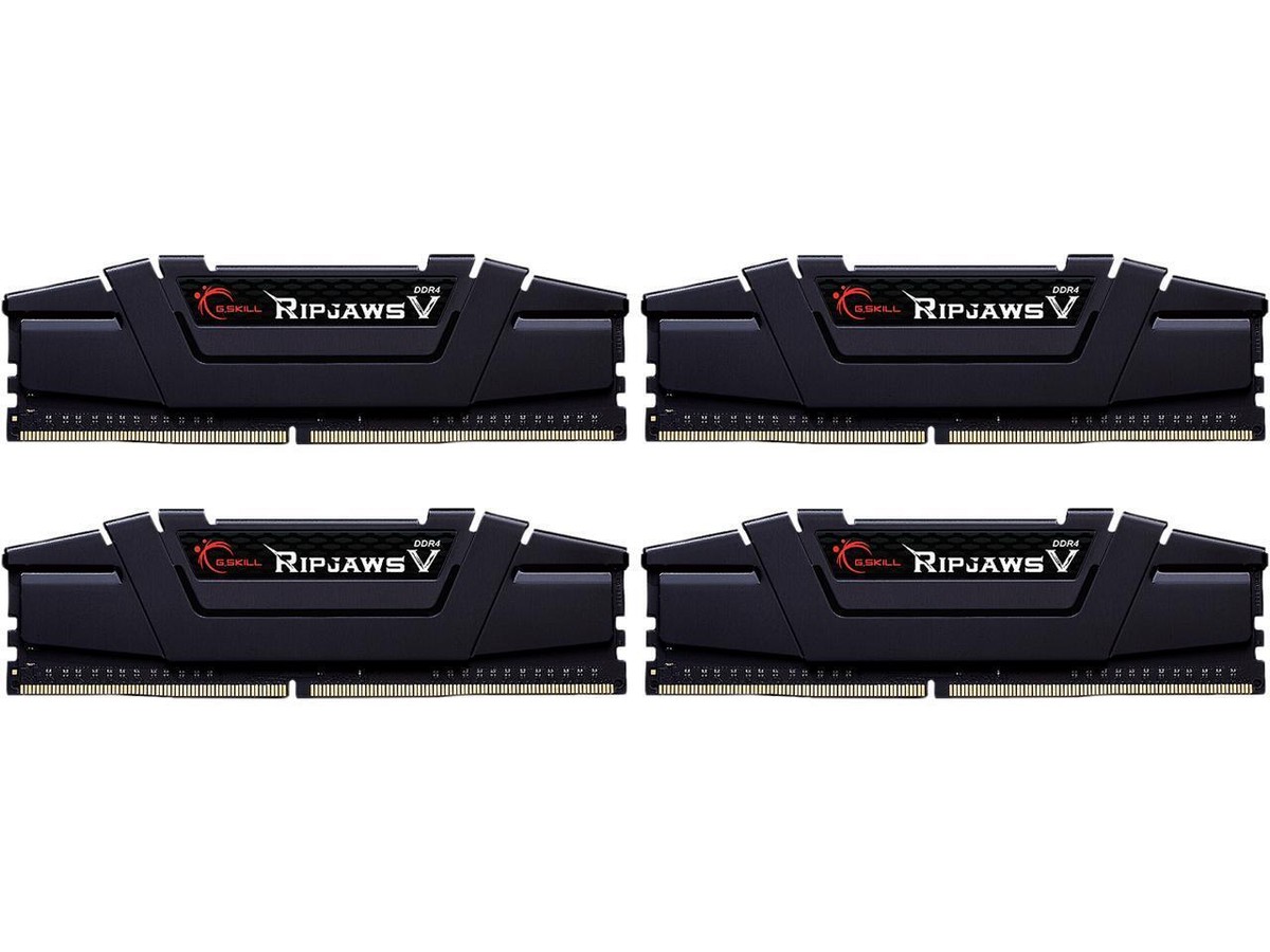 G.SKILL DDR4メモリ RIPJAWS V 32Gb × 4枚 中古品 G.SKILL Ripjaws V Series 128GB (4 x 32GB) 288-Pin PC RAM
