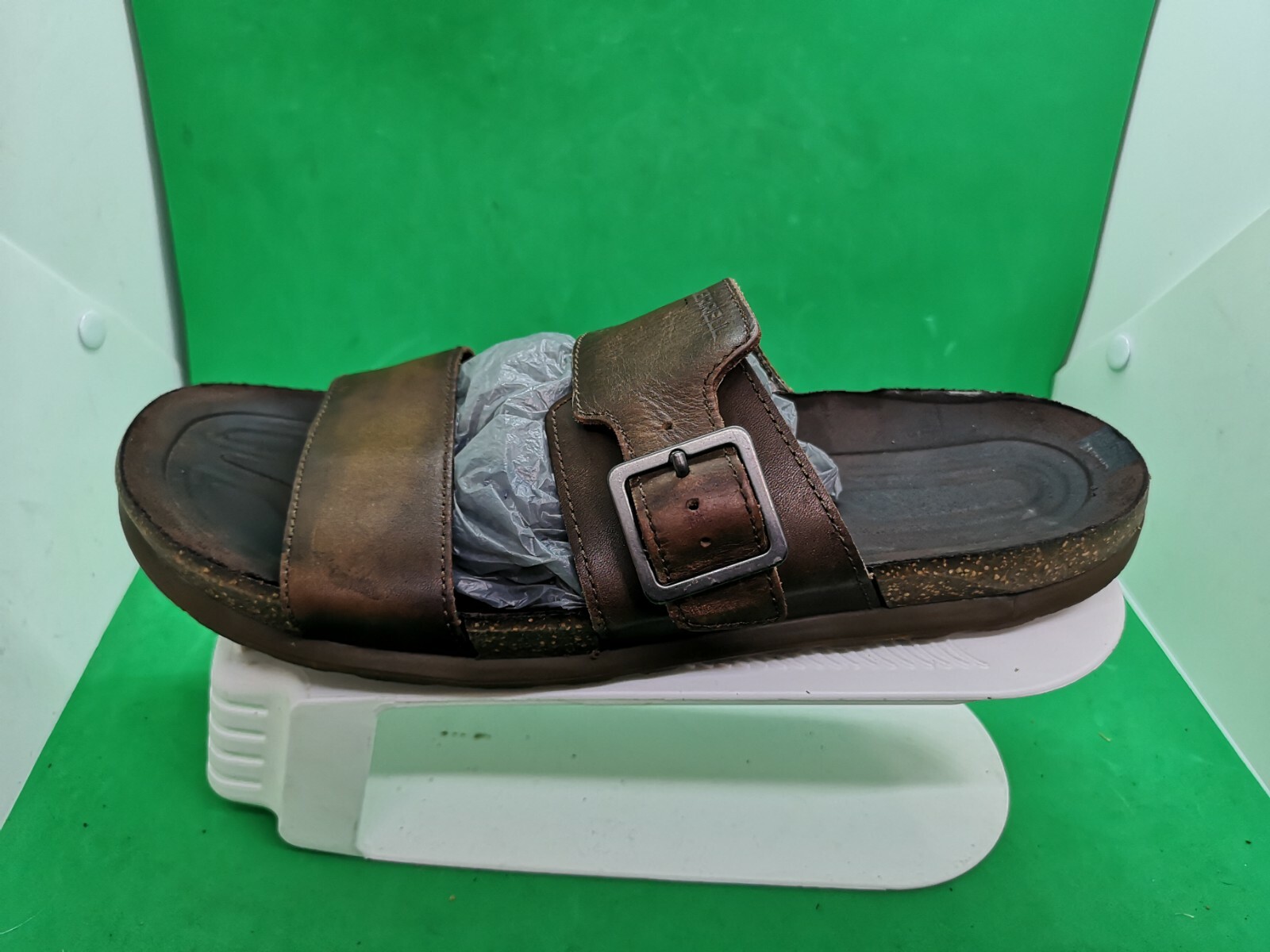 Sandali donna Merrell Select Move taglia 10 M pelle marrone slide