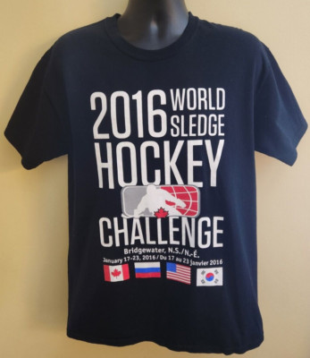 2016 World Sledge Hockey Challenge Gildan Shirt L Bridgewater Nova Scotia Canada