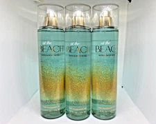 Bath and Body Works AT THE BEACH FINE FRAGRANCE MIST 8 FL OZ *SET OF 3*