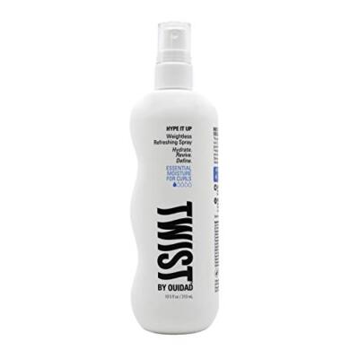 Ouidad TWIST Hype It Up Refreshing Spray, Extra Moisture for Curls   10.5 fl oz