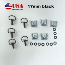 5PCS Motorcycle Race Fasteners Quick Release D-Ring 1/4 Turn Race Fasteners Clip