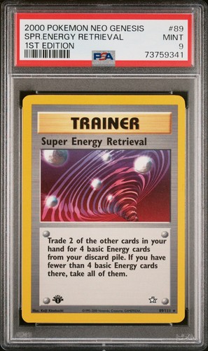 Super Energy Retrieval (1st Edition) graded PSA 9 for sale on eBay