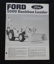 1967 Ford 5500 Traktor Lader Heckbagger Verkauf Broschüre Schöne Form