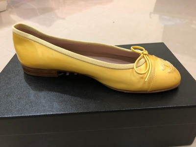 yellow ballerina flats