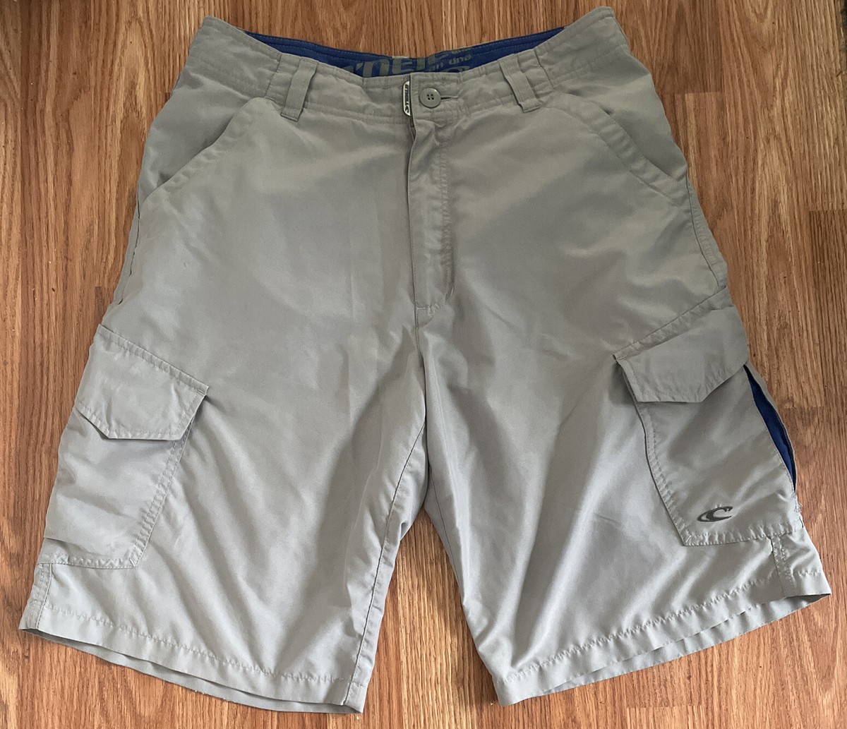 Men’s O'NEILL Lightweight Gray CARGO Shorts, Size 30