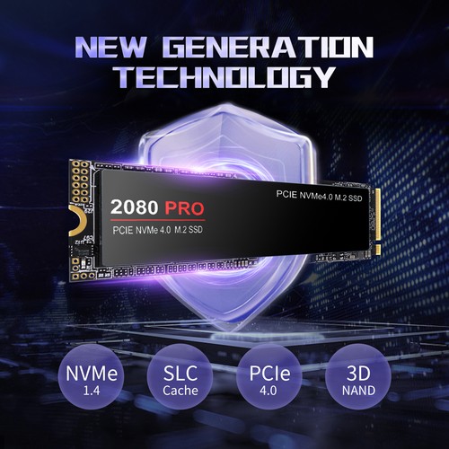 1/2/4TB 2080 PRO Internal Solid-State Drive PCIe 4.0 NVMe M.2 Stable Laptop SSD