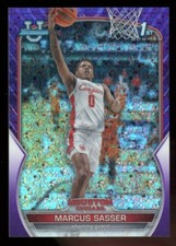 MARCUS SASSER 2022-23 BOWMAN UNIVERSITY CHROME /399 PURPLE MINI DIAMOND