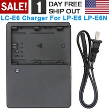 LC-E6E Battery Charger For Canon LP-E6 EOS 7D 60D 6D 70D 5D2 5D3 5D Mark II III