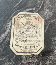 PROHIBITION PICKWICK PALE BEER 10OZ BOTTLE LABEL HAFFENREFFER BREWING BOSTON MA